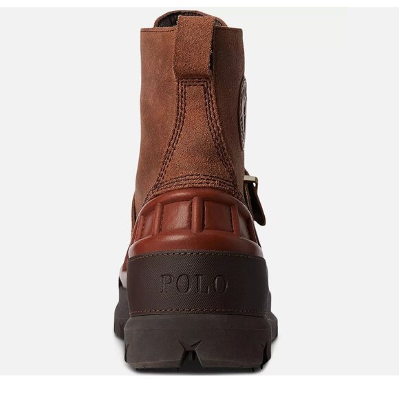 NWT Polo Ralph Lauren Oslo Low Suede 100% Leather Waterproof Boots  Brown - Picture 6 of 11
